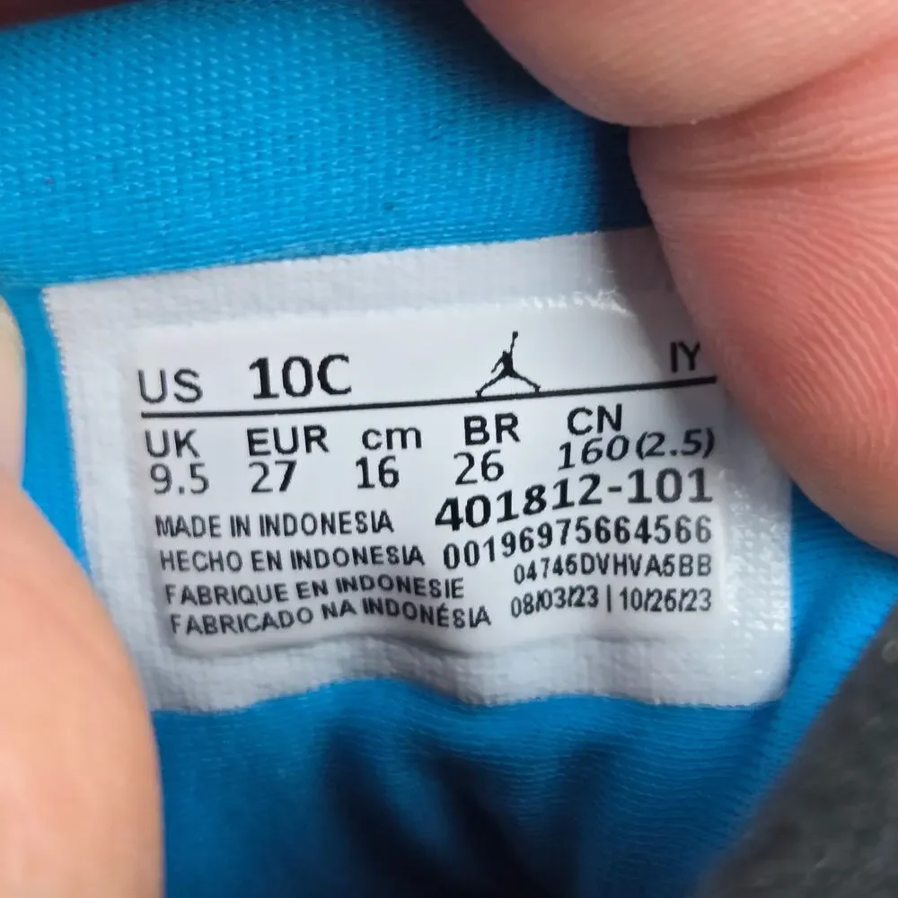 Jordan 9 Retro Toddler 10c Powder Blue 2024 TD Athletic Daily Sneaker 401812-101